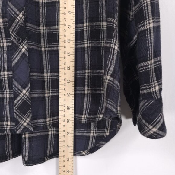 Rails Plaid Button Up Long Sleeve Pocket‎ Chest Soft Rayon Shirt Size SMALL - Picture 6 of 11